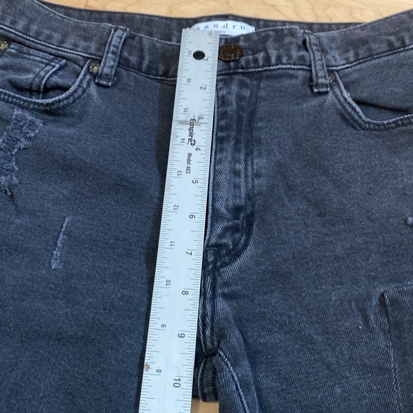 Sandro Paris Monochrome Patchwork Jeans - Picture 4 of 14